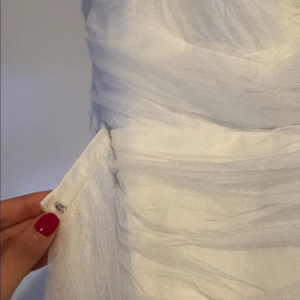 NWT SAU LEE Sidney Dress in White size 6 - Picture 4 of 7